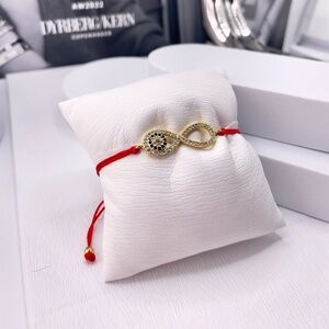 Infinity Bracelet Silver Charm, Infinity Red String Bracelet
